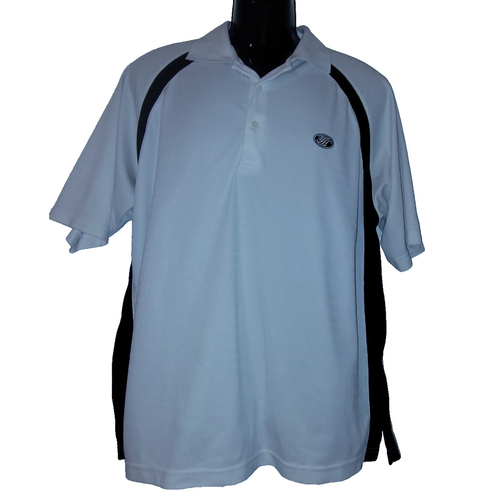 Eleven Straight Byron Nelson Men’s White Polo Shirt Size L BG16